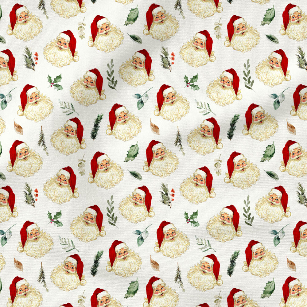 Vintage Santa | Holiday Fabric Design | Hip Kid Designs