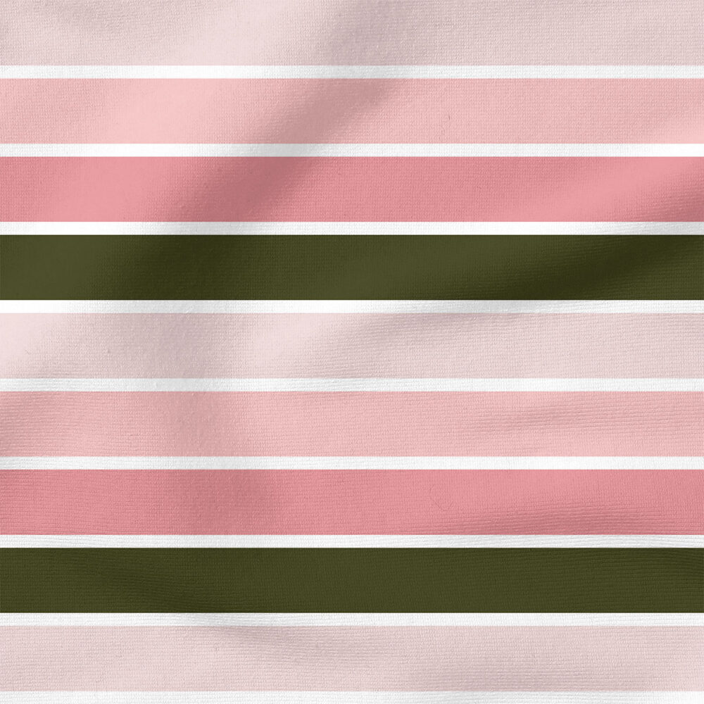 Blush and Olive Stripes | Holiday