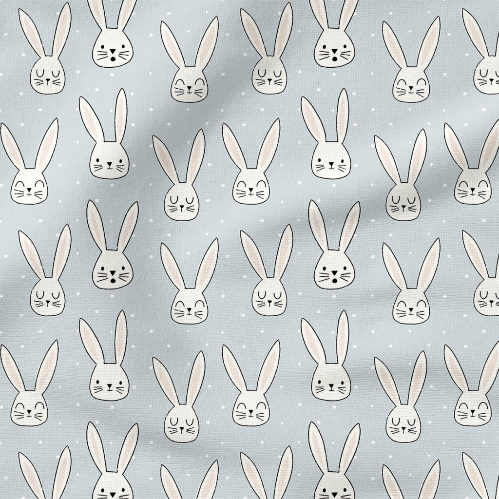 Bunny Faces (Light Blue) | Holiday