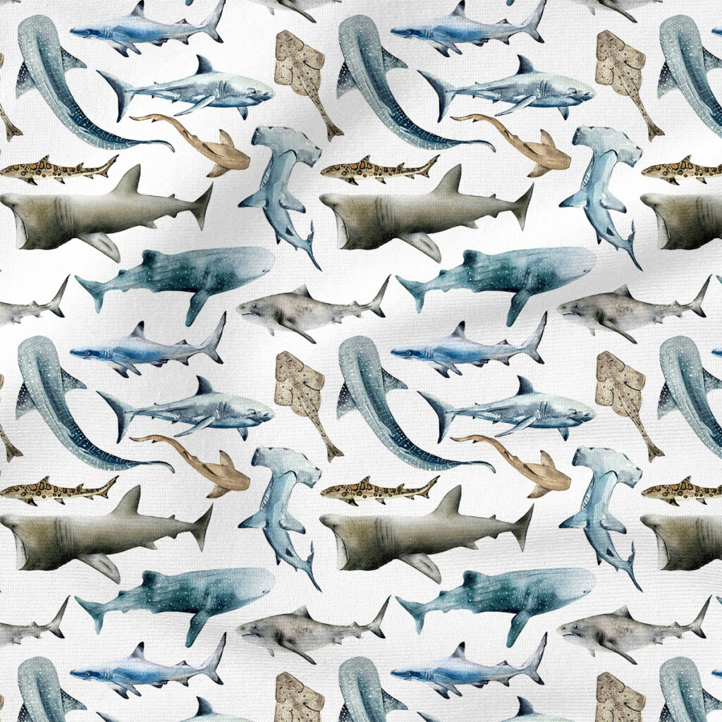 Watercolor Sharks | Animals