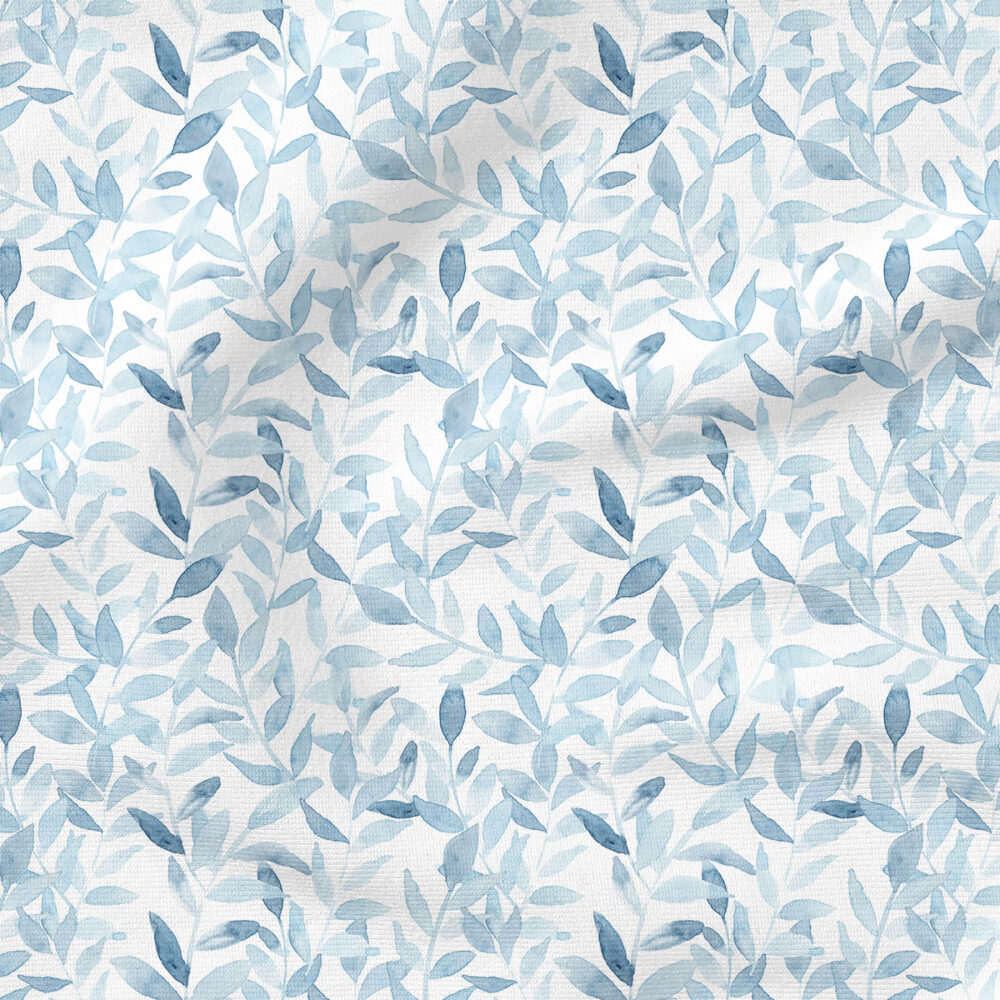 Chambray Botanical Leaves | Botanical Fabric Design | Hip Kid Designs