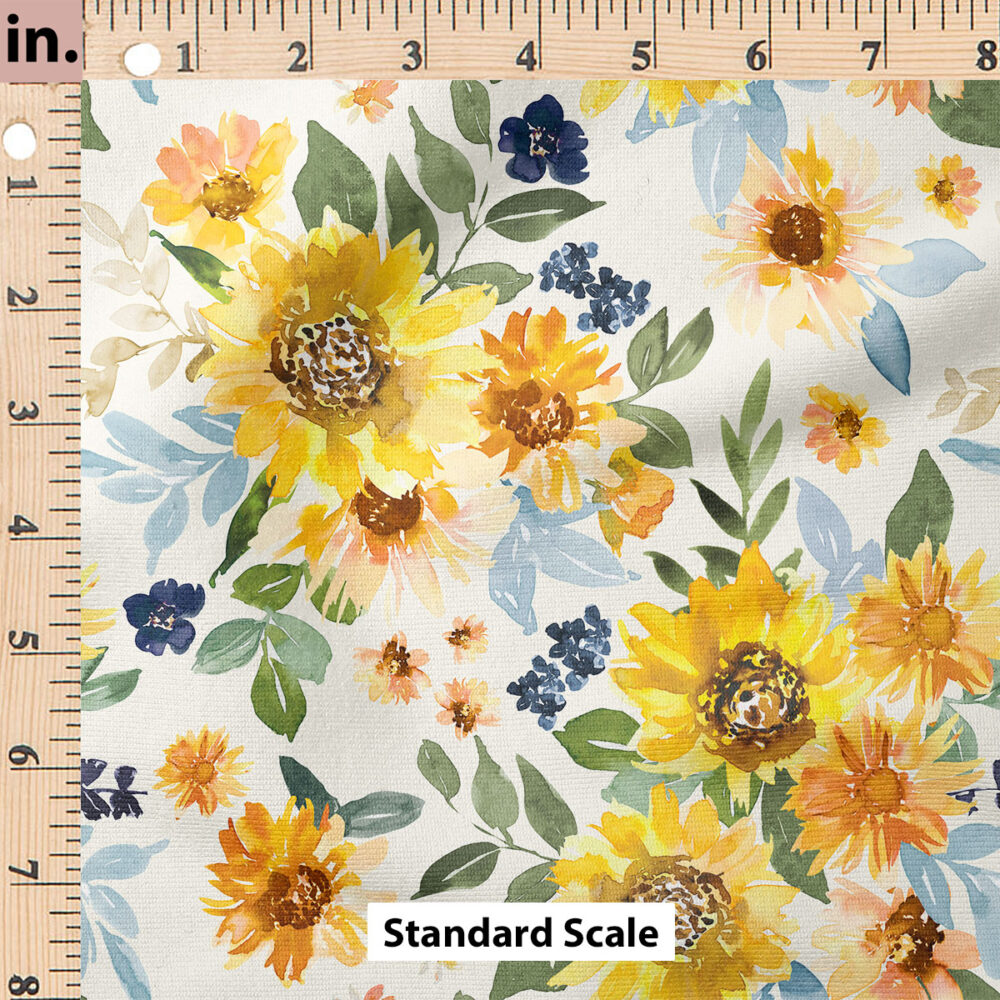 Ruler Scale for Golden Sunflowers by Hip Kid Designs