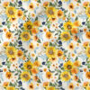 Golden Sunflowers | Botanical Fabric Design | Hip Kid Designs