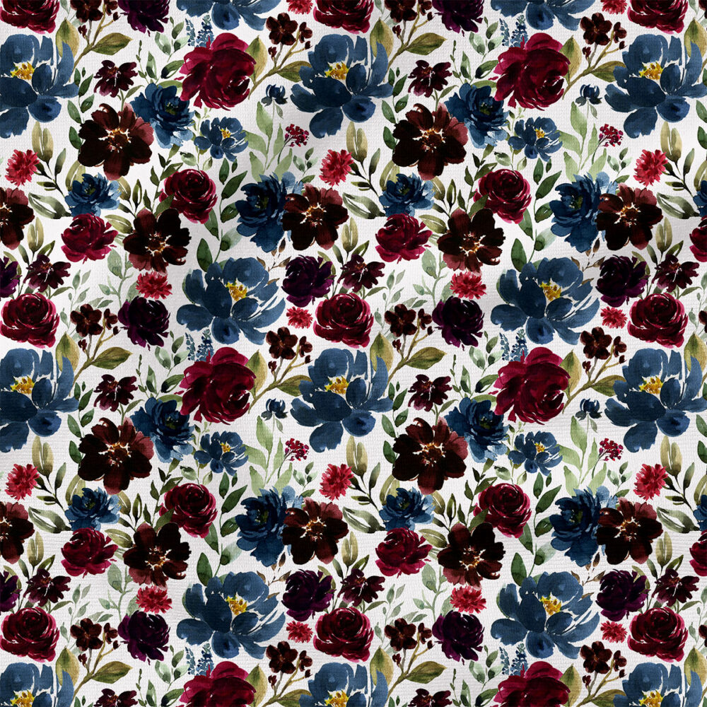 Scarlett Floral | Botanical Fabric Design | Hip Kid Designs