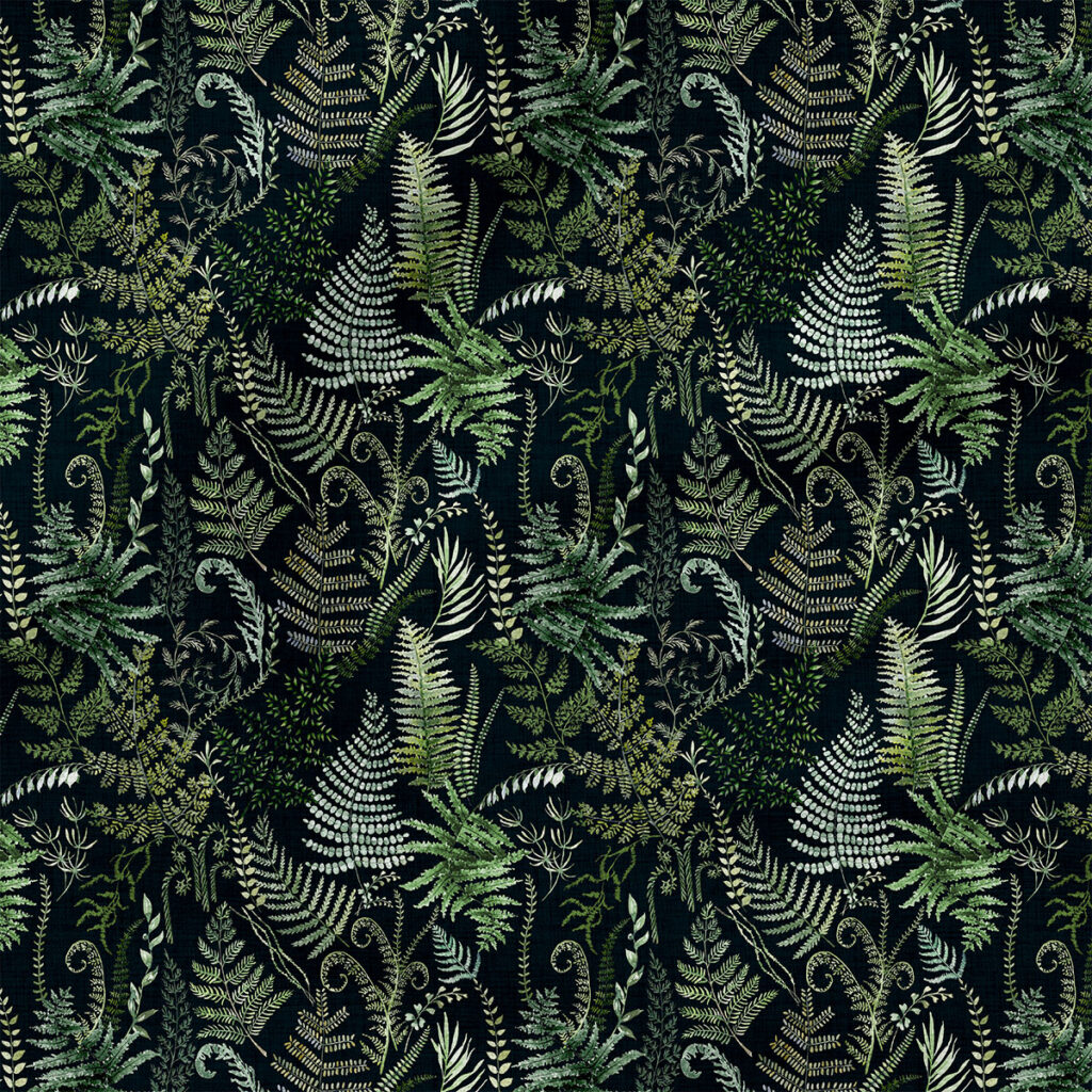 Fern Forest (Black Linen) | Winter