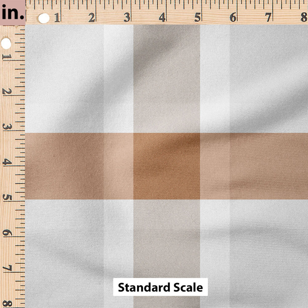 Ruler Scale for Cocoa and Gray Fall Plaid by Hip Kid Designs