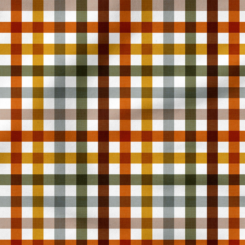 Fall Plaid Buffalo Check | Seasonal Fabric Design | Hip Kid Designs