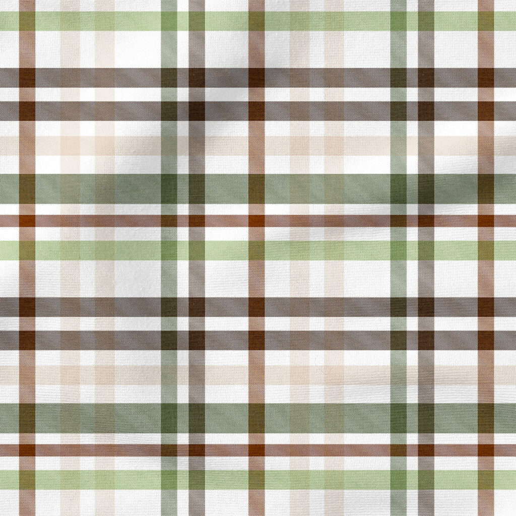 Farmhouse Country Plaid | Seasonal Fabric Design | Hip Kid Designs