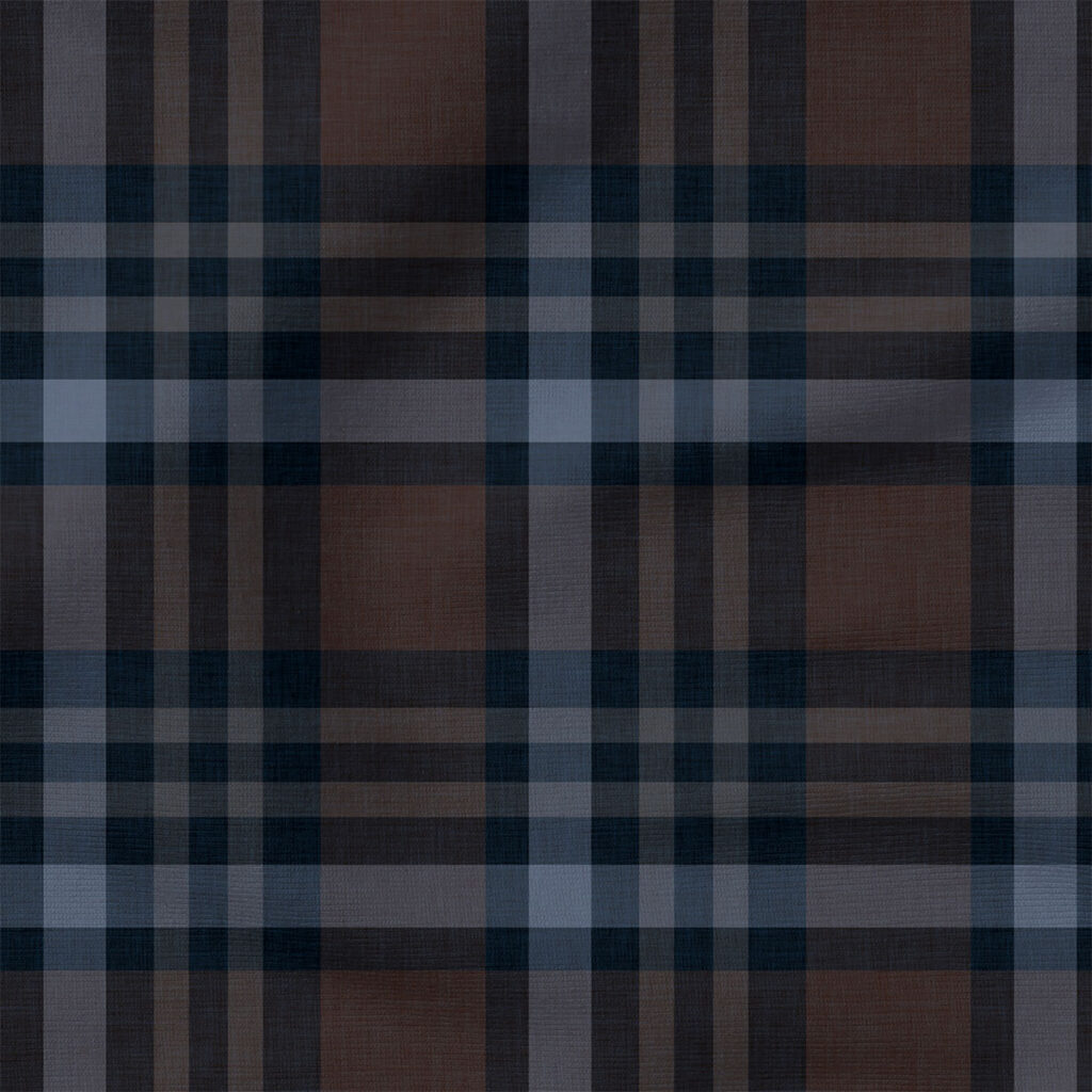 Hickory and Navy Tartan | Seasonal Fabric Design | Hip Kid Designs