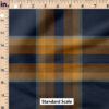 Ruler Scale for Navy and Caramel Plaid by Hip Kid Designs