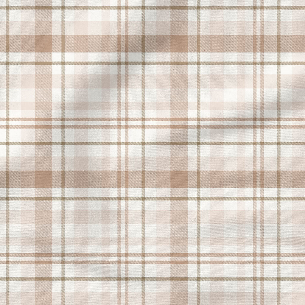 Neutral Plaid | Seasonal Fabric Design | Hip Kid Designs