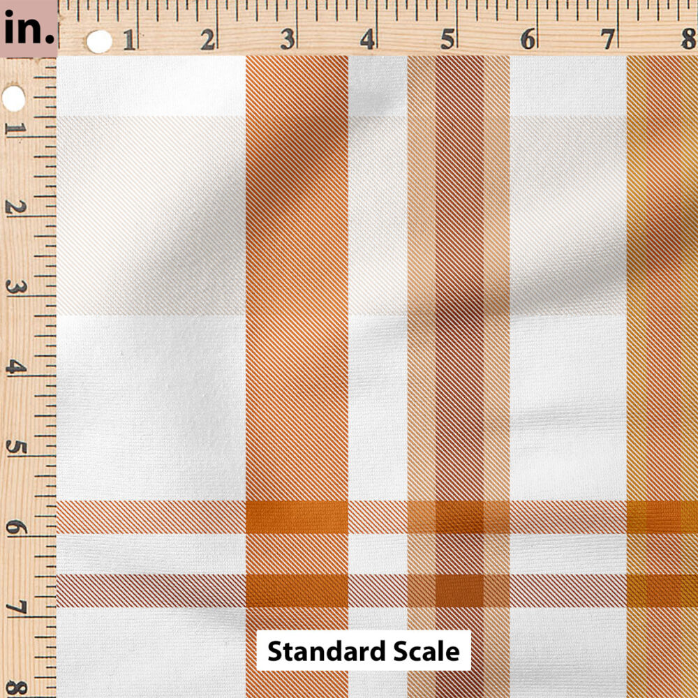 Ruler Scale for Pumpkin and Ginger Plaid by Hip Kid Designs