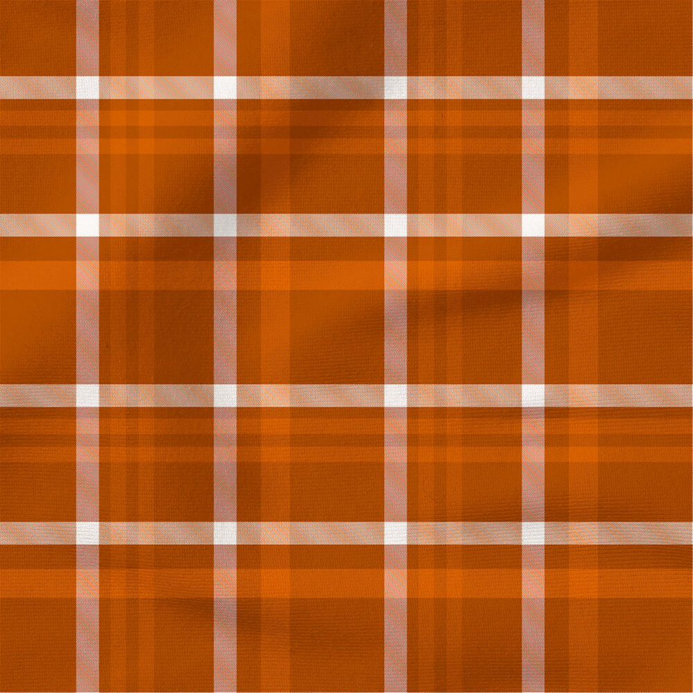 Pumpkin Spice Plaid | Seasonal Fabric Design | Hip Kid Designs