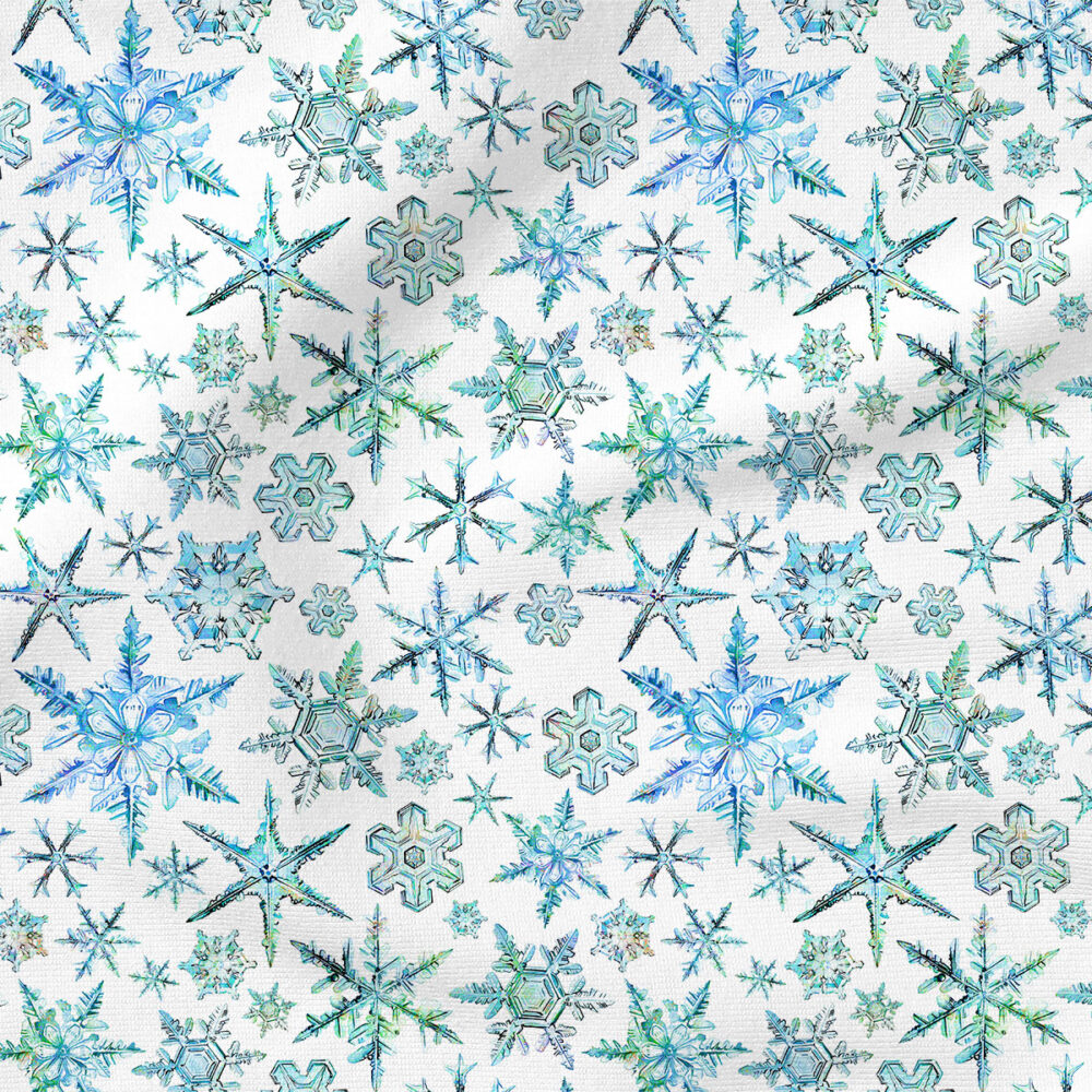 Snowflakes | Winter Fabric Design | Hip Kid Designs