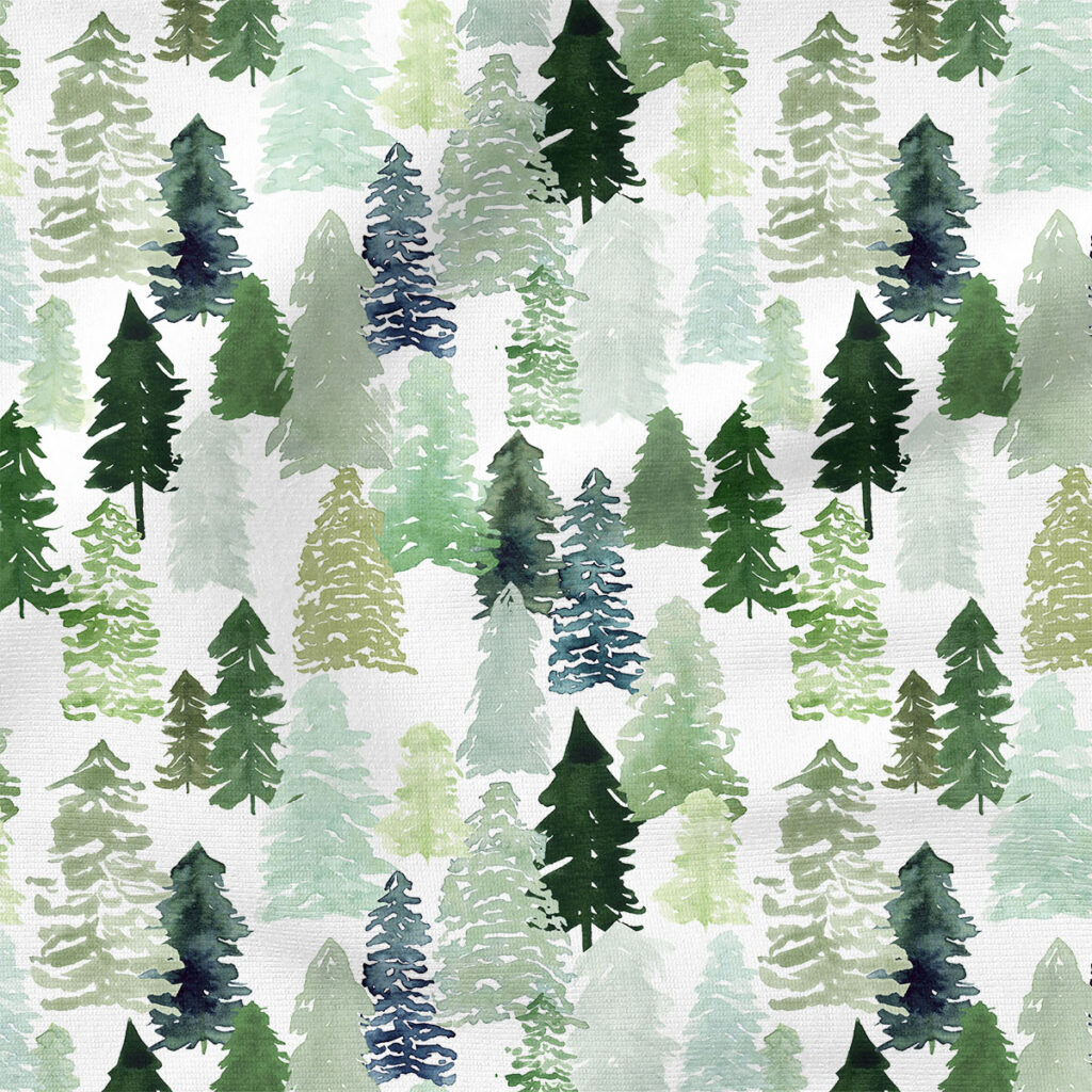 Pine Forest | Winter Fabric Design | Hip Kid Designs