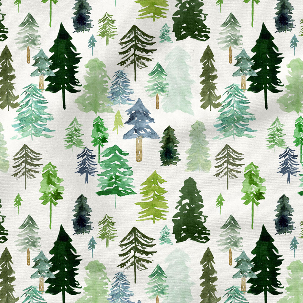 Forest | Winter Fabric Design | Hip Kid Designs