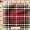 Ruler Scale for Red Plaid by Hip Kid Designs