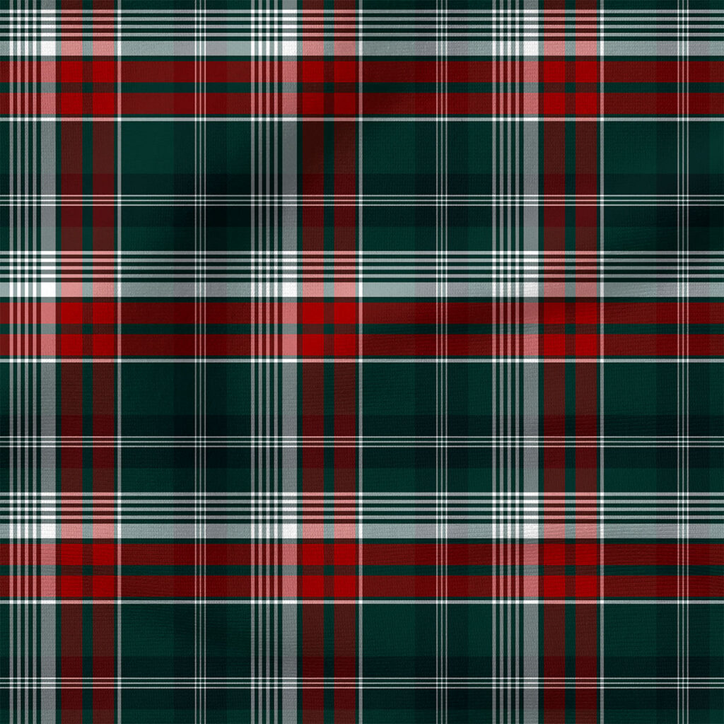 Green Plaid | Christmas Fabric Design | Hip Kid Designs