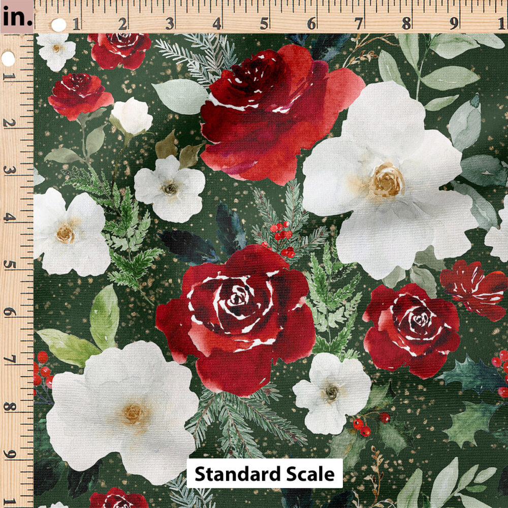 Ruler Scale for Christmas Floral (Green) by Hip Kid Designs