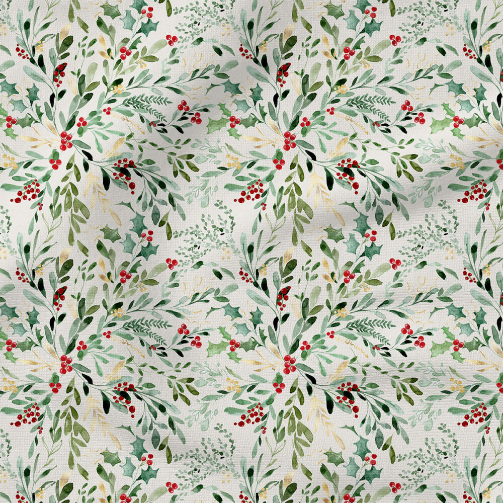 Mistletoe Floral (Swirl) | Christmas