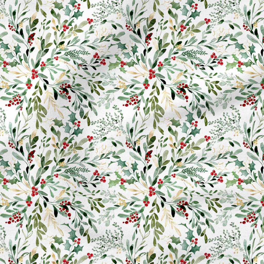 Mistletoe Floral (White) | Christmas