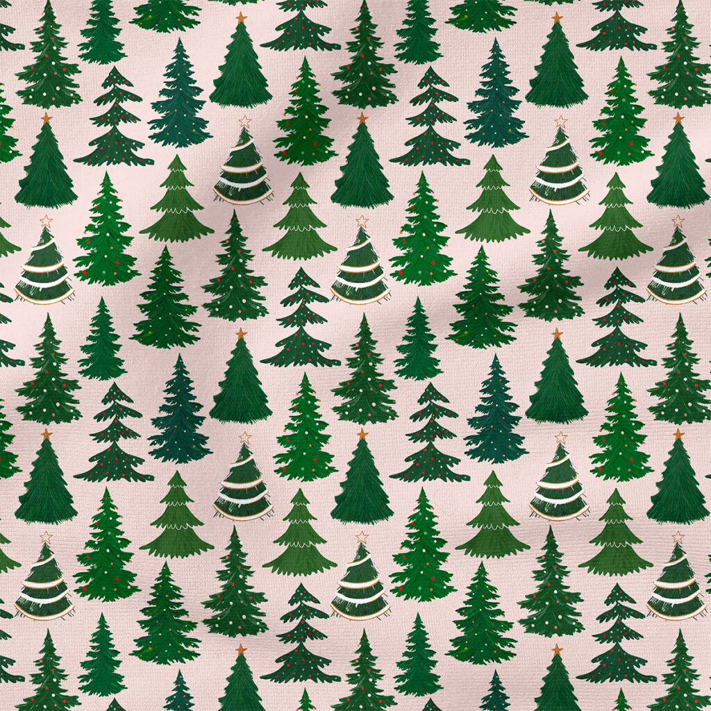 Bayberry Christmas Trees | Christmas Fabric Design | Hip Kid Designs