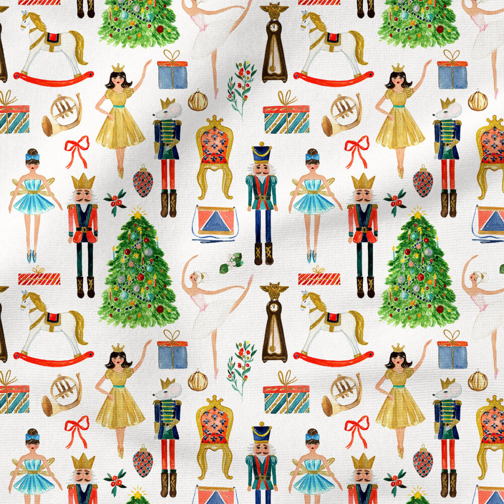 Christmas Nutcracker Ballet | Christmas Fabric Design | Hip Kid Designs