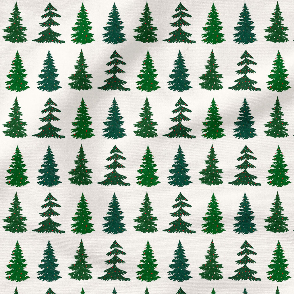 Holiday Lights Christmas Trees | Christmas Fabric Design | Hip Kid Designs