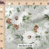 Ruler Scale for Snow Forest Floral (Chateau Gray) by Hip Kid Designs