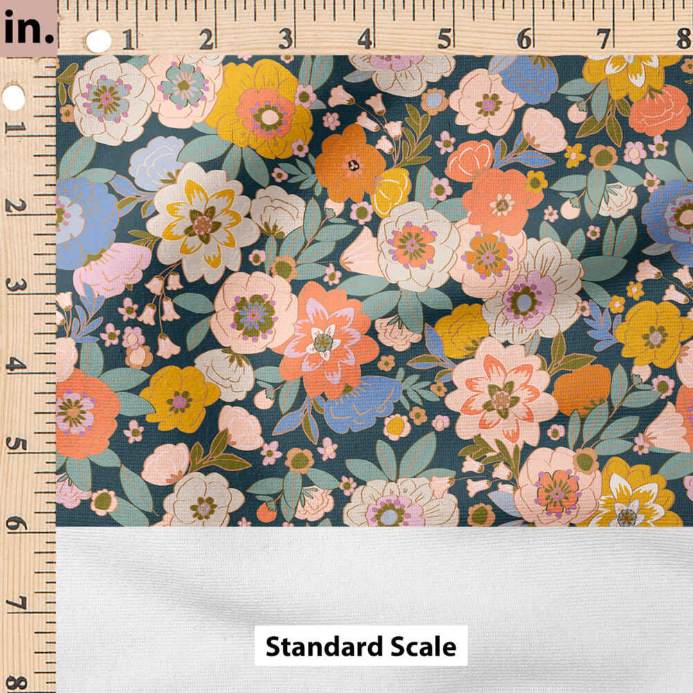 Ruler Scale for Sabra Floral (Dark) by Crystal Walen