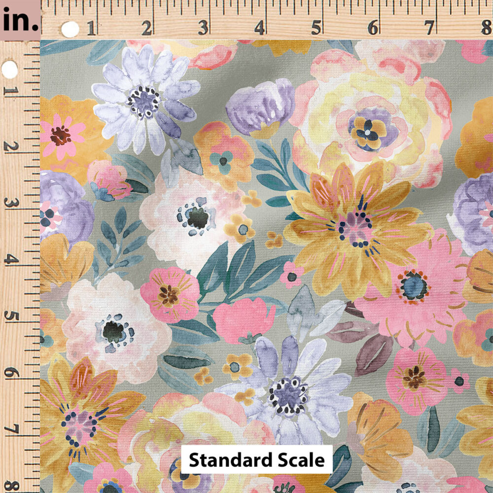 Ruler Scale for Charlotte Floral (Sage Bright) by Crystal Walen