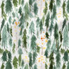 Evergreens and Aspens | Botanical Fabric Design | Crystal Walen