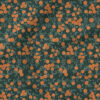 Little Oranges (Dark Teal) | Fruit Fabric Design | Crystal Walen