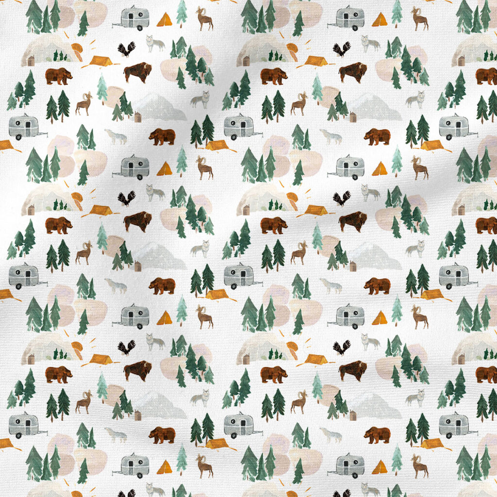 National Park Animals | Animals Fabric Design | Crystal Walen