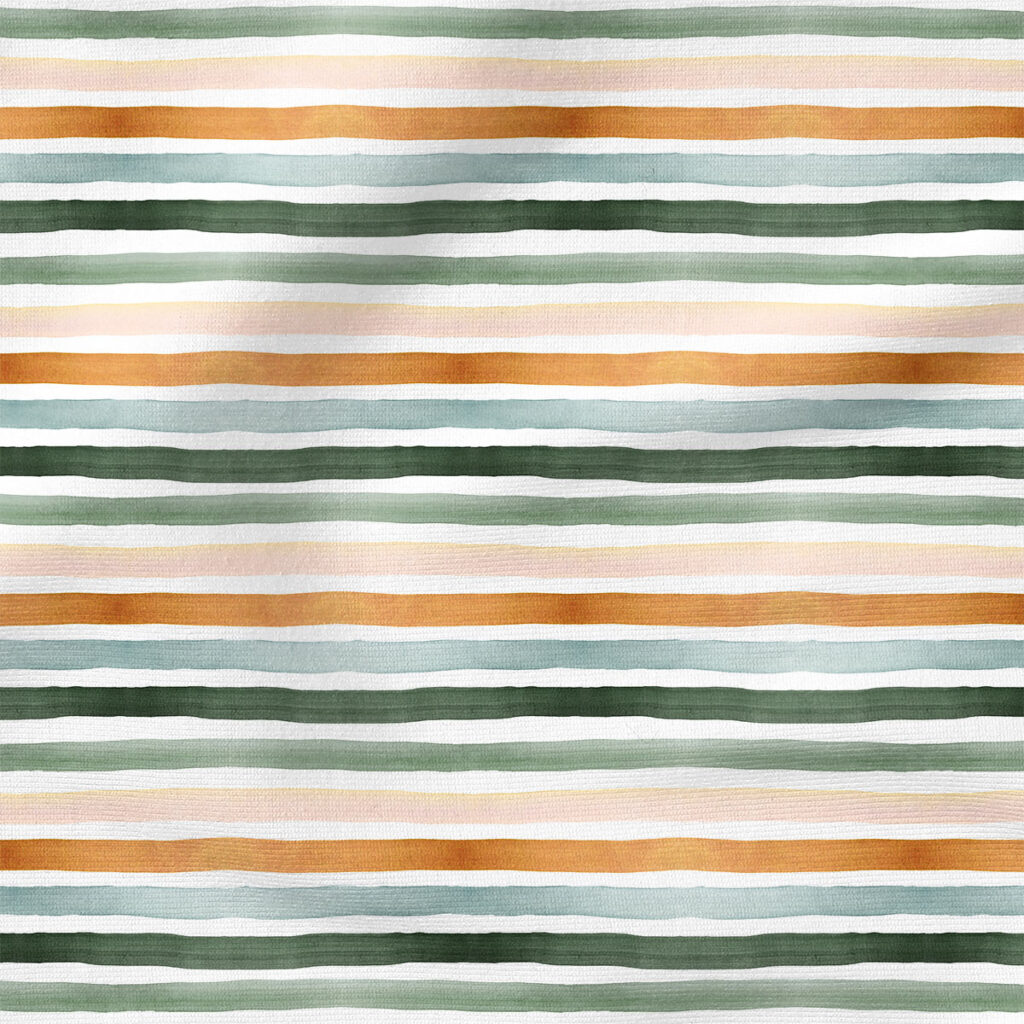 Ombre Stripe (Olive Gold) | Stripes and Shapes Fabric Design | Crystal Walen