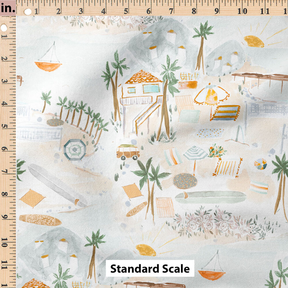 Ruler Scale for SoCal Beach Scenery by Crystal Walen