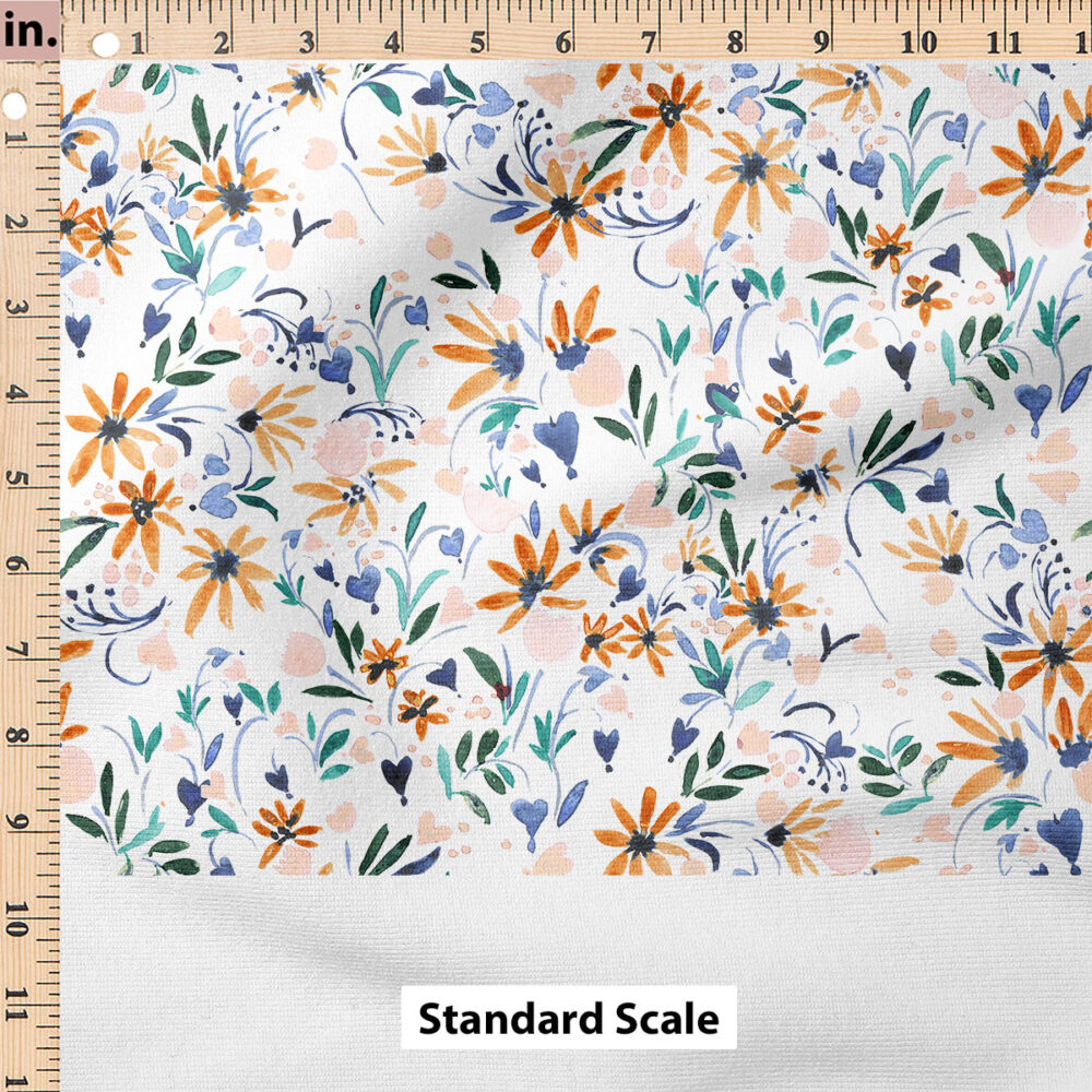 Ruler Scale for Tango Floral (Blue Gold) by Crystal Walen