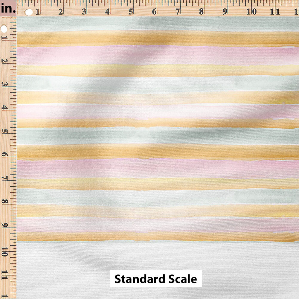 Ruler Scale for Watercolor Stripe (Sunset) by Crystal Walen