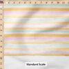 Ruler Scale for Watercolor Stripe (Sunset) by Crystal Walen