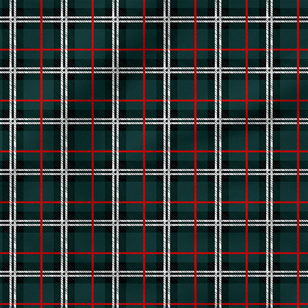 Ashton Tartan (Evergreen Red) |  Fabric Design | Crystal Walen