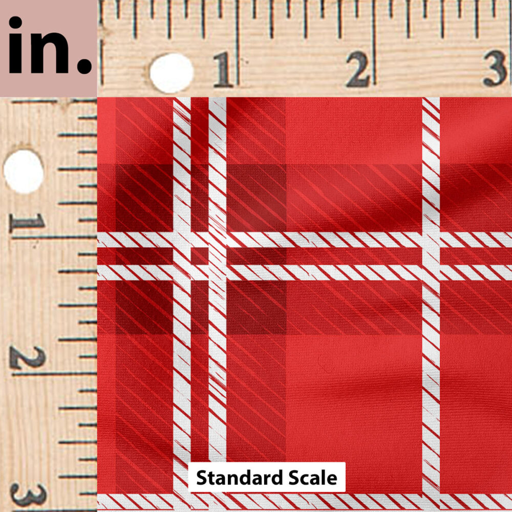 Ruler Scale for Ashton Tartan (Red White) by Crystal Walen