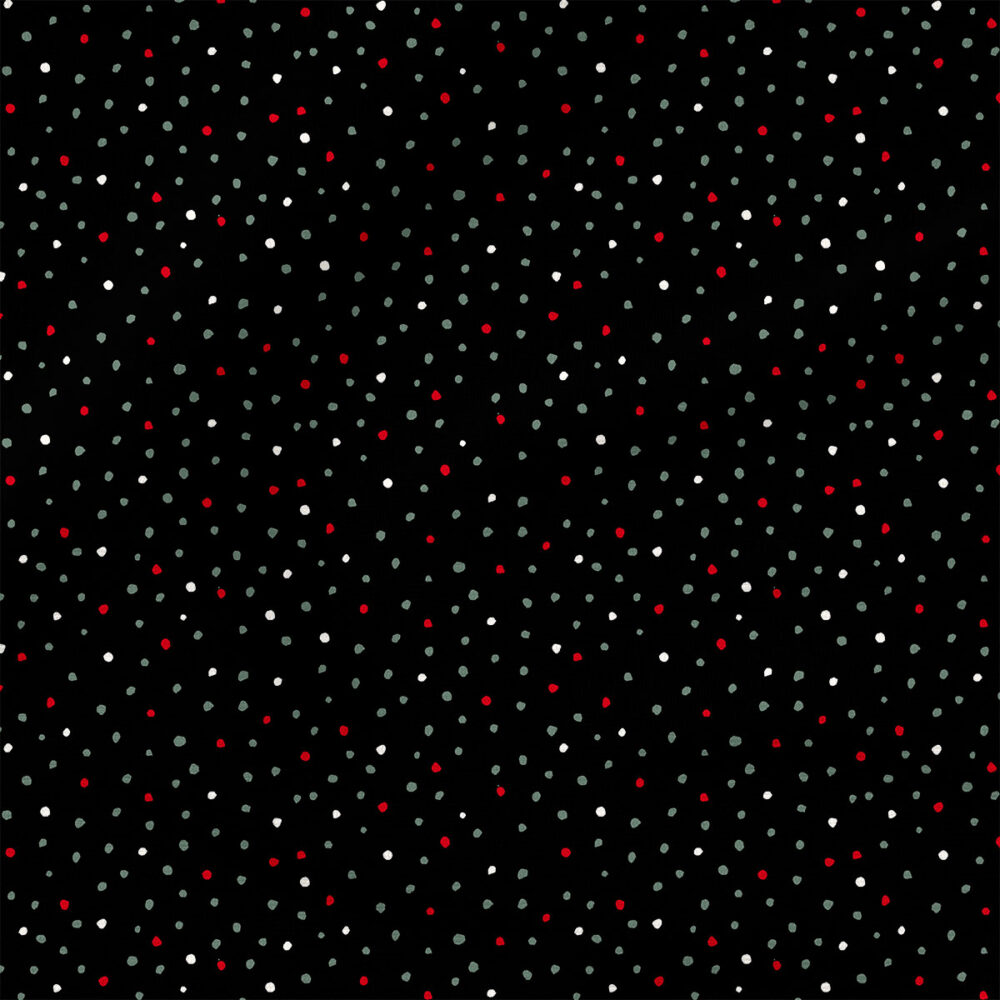 Dots (Black) |  Fabric Design | Crystal Walen