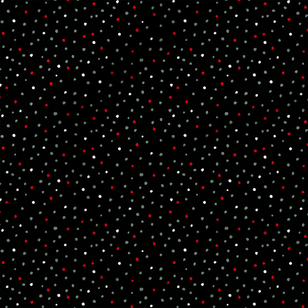 Dots (Black) |  Fabric Design | Crystal Walen