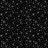 Dots and Snowflakes (Black) | Winter Fabric Design | Crystal Walen