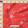 Ruler Scale for Snowflakes (Red) by Crystal Walen