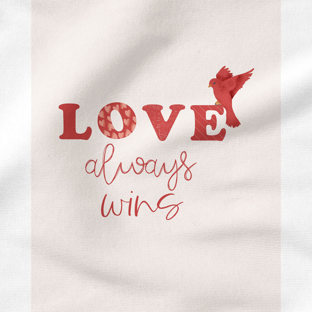 Love Always Wins Adult Panel (28"x36") | Holiday