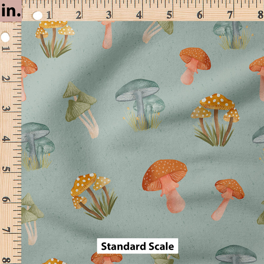 Ruler Scale for Mushrooms (Sky) by Blue Dahlia Studio