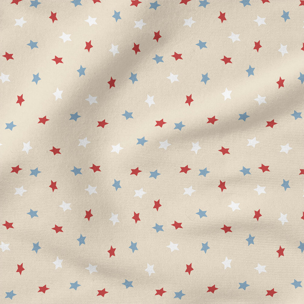 Liberty Stars (Sand) | Holiday Fabric Design | Blue Dahlia Studio