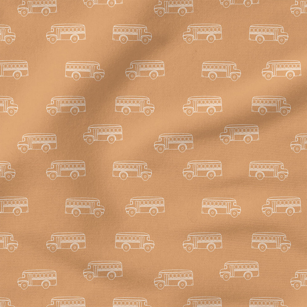 Line Art Bus (Ochre) | Seasonal