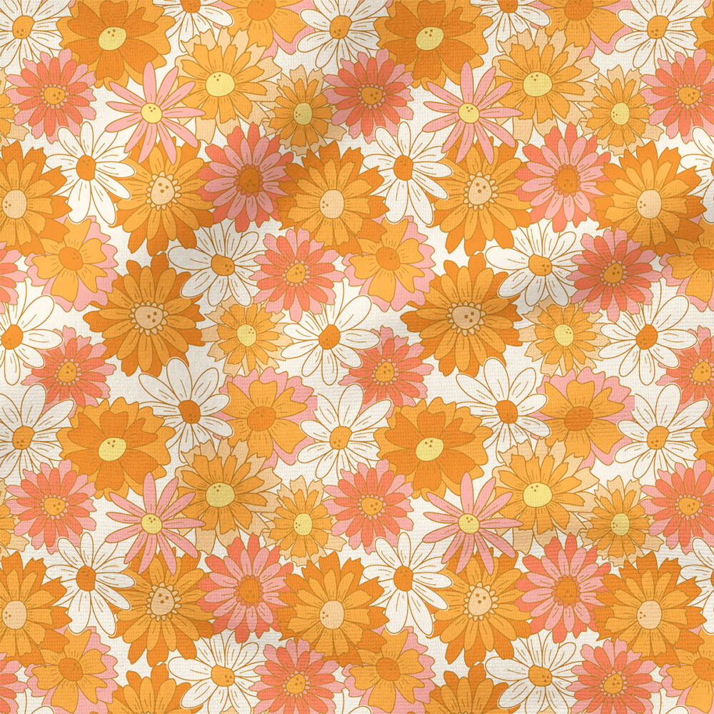 70s Floral (Pink Orange) | Children